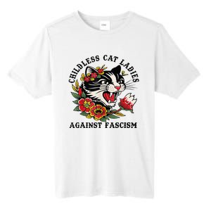 Childless Cat Lady; Childless Cat Ladies Against Fascism Tall Fusion ChromaSoft Performance T-Shirt