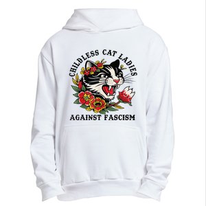 Childless Cat Lady; Childless Cat Ladies Against Fascism Urban Pullover Hoodie