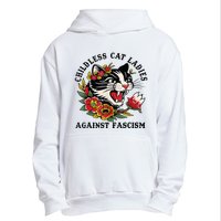 Childless Cat Lady; Childless Cat Ladies Against Fascism Urban Pullover Hoodie