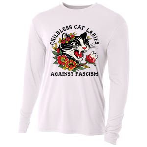 Childless Cat Lady; Childless Cat Ladies Against Fascism Cooling Performance Long Sleeve Crew