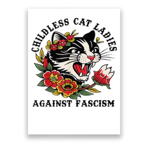 Childless Cat Lady; Childless Cat Ladies Against Fascism Poster