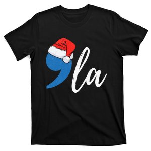 Christmas Comma La Santa Hat Kamala Harris President 2024 T-Shirt