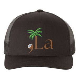 Coconut Comma La Kamala Harris 2024 President Election Yupoong Adult 5-Panel Trucker Hat