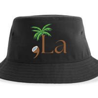 Coconut Comma La Kamala Harris 2024 President Election Sustainable Bucket Hat