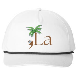 Coconut Comma La Kamala Harris 2024 President Election Snapback Five-Panel Rope Hat