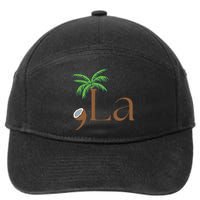 Coconut Comma La Kamala Harris 2024 President Election 7-Panel Snapback Hat