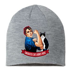 Childless Cat Ladies Vote Rosie The Riveter Sustainable Beanie