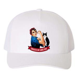 Childless Cat Ladies Vote Rosie The Riveter Yupoong Adult 5-Panel Trucker Hat