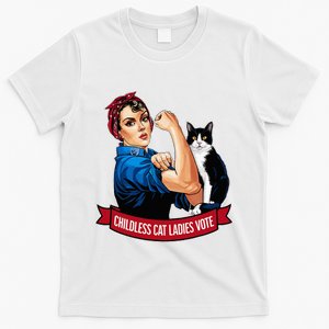 Childless Cat Ladies Vote Rosie The Riveter T-Shirt