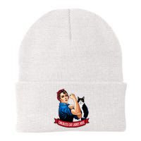 Childless Cat Ladies Vote Rosie The Riveter Knit Cap Winter Beanie