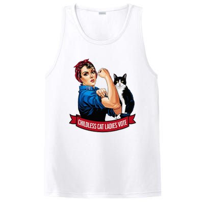 Childless Cat Ladies Vote Rosie The Riveter PosiCharge Competitor Tank