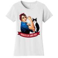 Childless Cat Ladies Vote Rosie The Riveter Women's T-Shirt