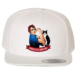 Childless Cat Ladies Vote Rosie The Riveter Wool Snapback Cap