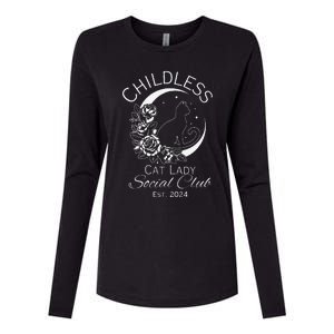 Childless Cat Lady Social Club Est 2024 Kamala Harris 2024 Womens Cotton Relaxed Long Sleeve T-Shirt