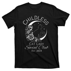 Childless Cat Lady Social Club Est 2024 Kamala Harris 2024 T-Shirt