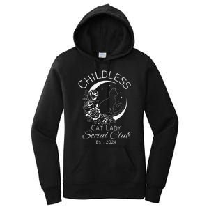 Childless Cat Lady Social Club Est 2024 Kamala Harris 2024 Women's Pullover Hoodie