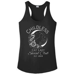 Childless Cat Lady Social Club Est 2024 Kamala Harris 2024 Ladies PosiCharge Competitor Racerback Tank