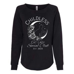 Childless Cat Lady Social Club Est 2024 Kamala Harris 2024 Womens California Wash Sweatshirt