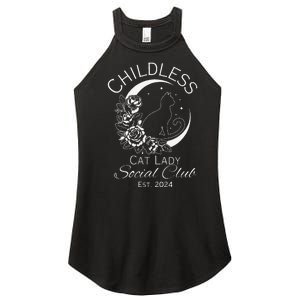 Childless Cat Lady Social Club Est 2024 Kamala Harris 2024 Women's Perfect Tri Rocker Tank