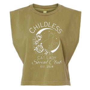 Childless Cat Lady Social Club Est 2024 Kamala Harris 2024 Garment-Dyed Women's Muscle Tee