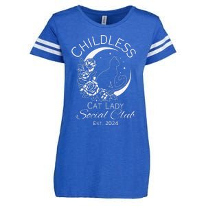 Childless Cat Lady Social Club Est 2024 Kamala Harris 2024 Enza Ladies Jersey Football T-Shirt