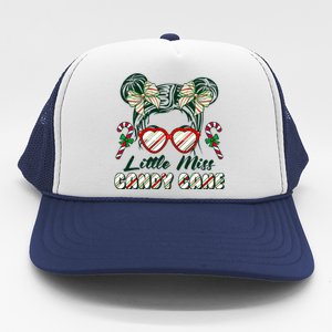 Cute Christmas Little Miss Candy Cane Trucker Hat