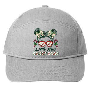 Cute Christmas Little Miss Candy Cane 7-Panel Snapback Hat