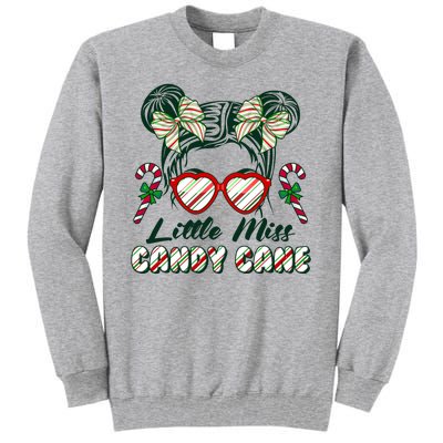 Cute Christmas Little Miss Candy Cane Tall Sweatshirt