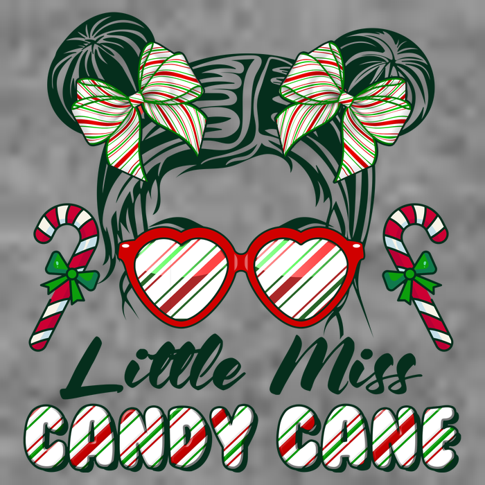 Cute Christmas Little Miss Candy Cane Toddler Sweatshirt