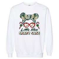 Cute Christmas Little Miss Candy Cane Garment-Dyed Sweatshirt