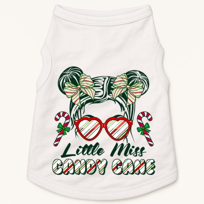 Cute Christmas Little Miss Candy Cane Doggie Tank