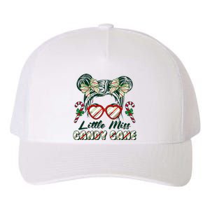 Cute Christmas Little Miss Candy Cane Yupoong Adult 5-Panel Trucker Hat