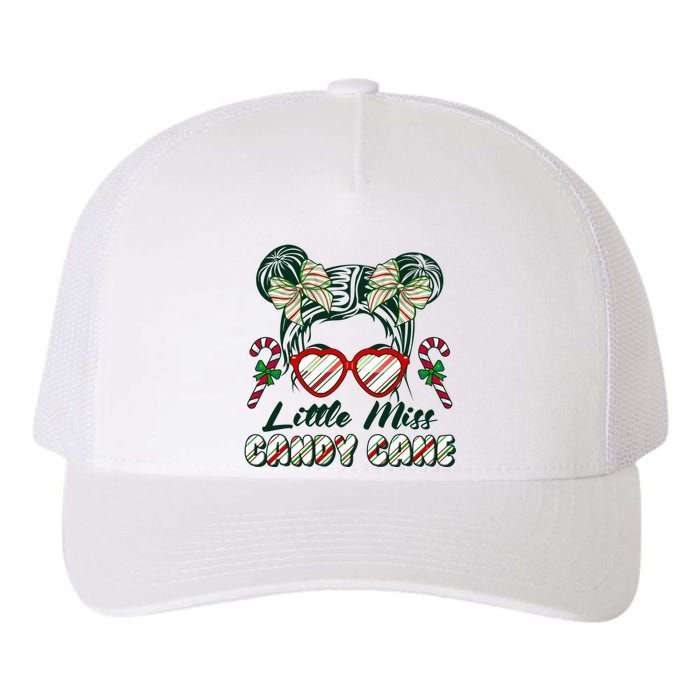 Cute Christmas Little Miss Candy Cane Yupoong Adult 5-Panel Trucker Hat