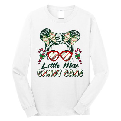 Cute Christmas Little Miss Candy Cane Long Sleeve Shirt