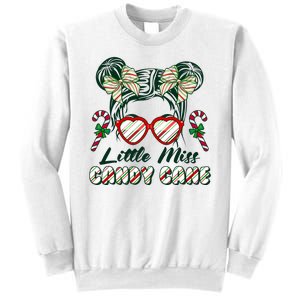 Cute Christmas Little Miss Candy Cane Sweatshirt