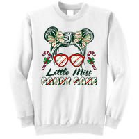 Cute Christmas Little Miss Candy Cane Sweatshirt