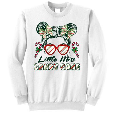 Cute Christmas Little Miss Candy Cane Sweatshirt