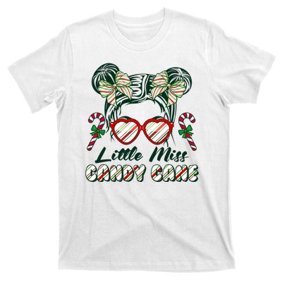 Cute Christmas Little Miss Candy Cane T-Shirt