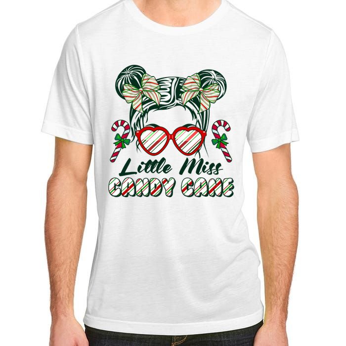 Cute Christmas Little Miss Candy Cane Adult ChromaSoft Performance T-Shirt