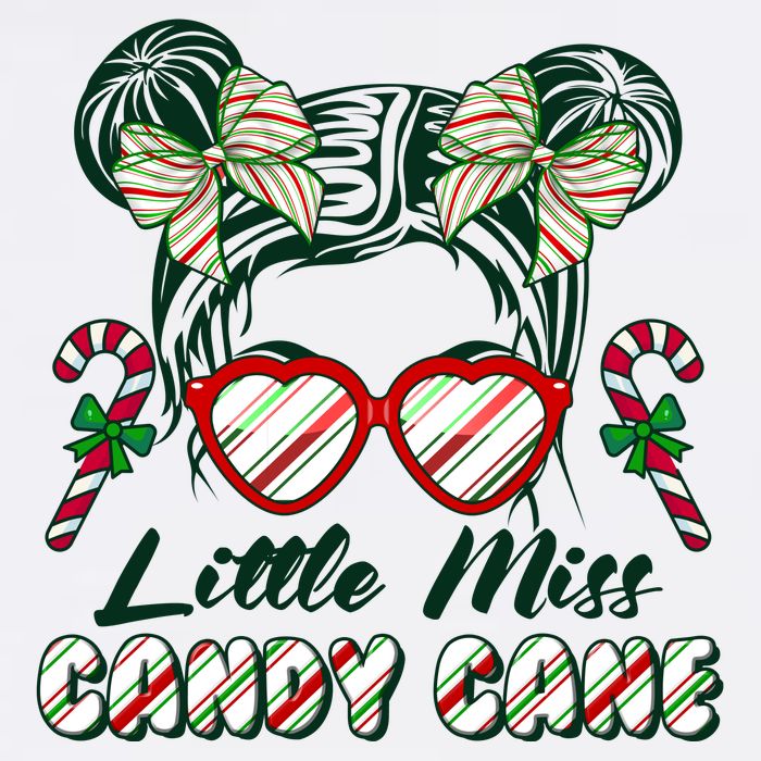 Cute Christmas Little Miss Candy Cane Bucket Hat