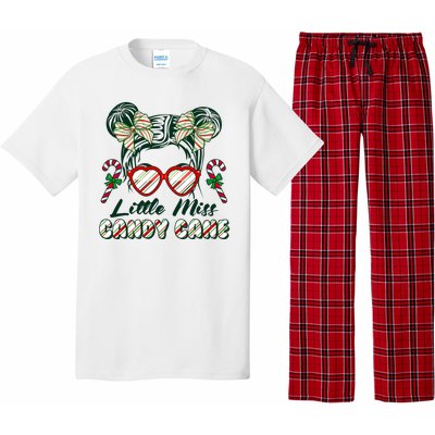 Cute Christmas Little Miss Candy Cane Pajama Set