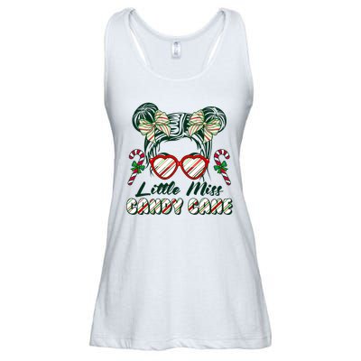 Cute Christmas Little Miss Candy Cane Ladies Essential Flowy Tank