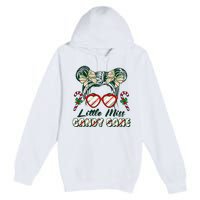 Cute Christmas Little Miss Candy Cane Premium Pullover Hoodie