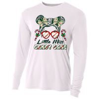 Cute Christmas Little Miss Candy Cane Cooling Performance Long Sleeve Crew