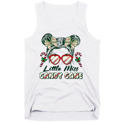 Cute Christmas Little Miss Candy Cane Tank Top