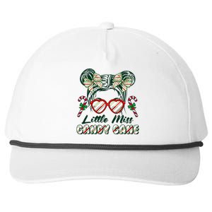 Cute Christmas Little Miss Candy Cane Snapback Five-Panel Rope Hat