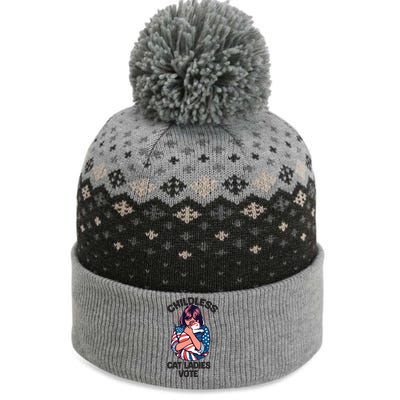 Childless Cat Ladies Vote Graphic The Baniff Cuffed Pom Beanie