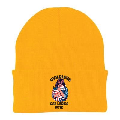 Childless Cat Ladies Vote Graphic Knit Cap Winter Beanie