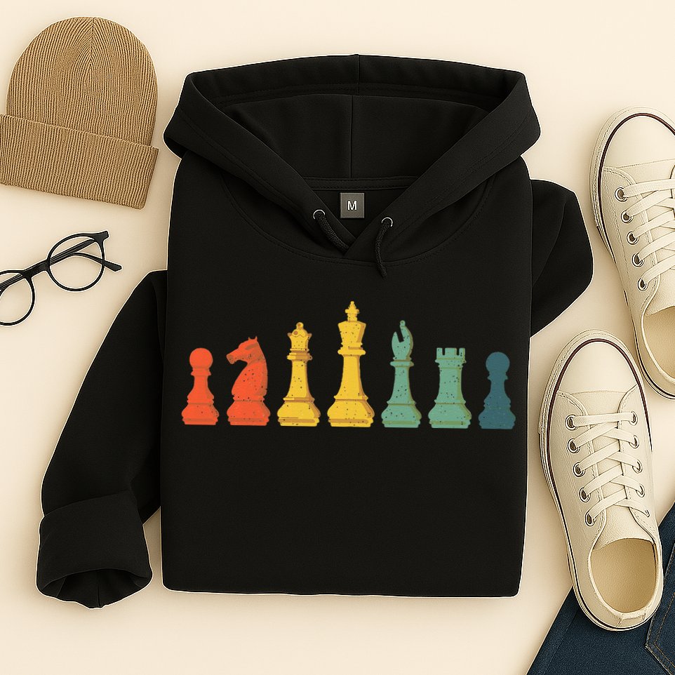 Cool Chess Lover Art Chess Players Novelty Hoodie