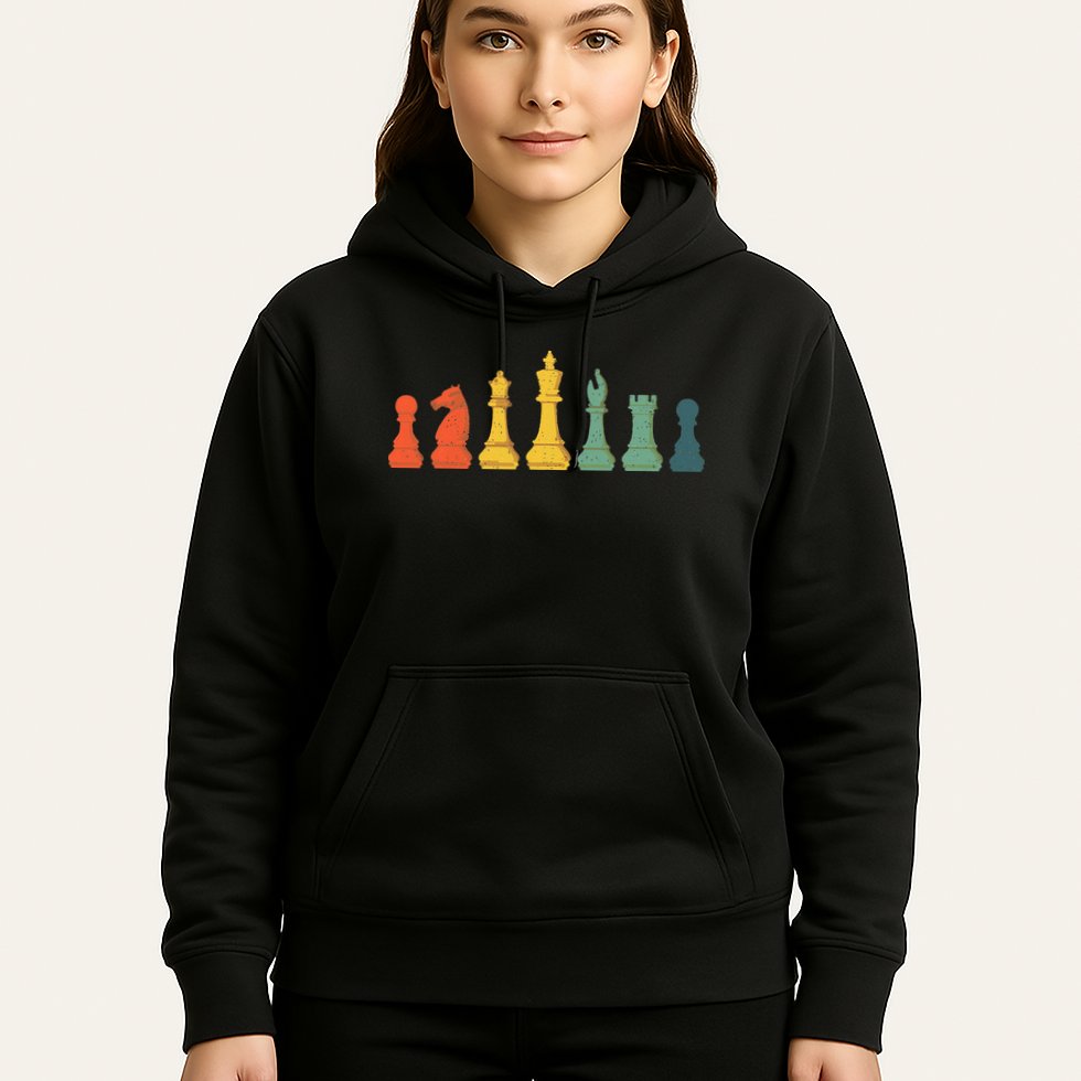 Cool Chess Lover Art Chess Players Novelty Hoodie